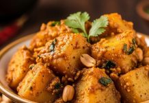 सिंपल आलू की सब्जी को दें नया ट्विस्ट, बेसन-मूंगफली का मसाला सबका दिल जीत ले