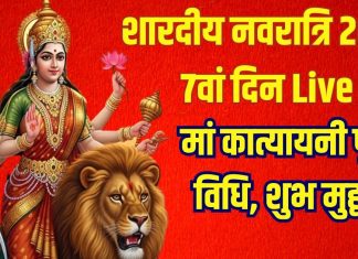 Shardiya Navratri 2025 Day 7 LIVE: नवरात्रि का 7वां दिन आज, षष्ठी तिथि में करें मां कात्यायनी की इस शुभ मुहूर्त में पूजा, जानें पल-पल की अपडेट