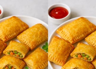 Veg Puff recipe। वेज पफ रेसिपी वीकेंड के लिए हेल्दी और टेस्टी स्नैक बनाने का तरीका.