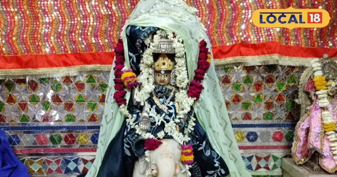 हाथी अष्टमी पर 2100 लीटर दूध से मां गजलक्ष्मी का