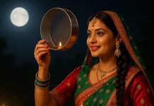 Karwa Chauth colours 2025 । करवा चौथ 2025 पर पहनें ये 5 शुभ रंग, जानें उनका महत्व