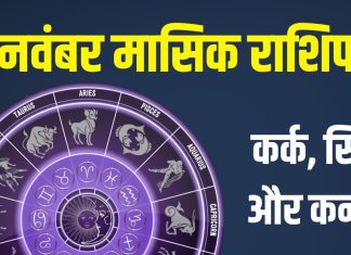 November Monthly Horoscope 2025 cancer leo virgo | november masik rashifal 2025 kark singh kanya | नवंबर मासिक राशिफल 2025 कर्क, सिंह और कन्या