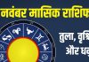 november monthly horoscope 2025 scorpio libra sagittarius | november masik rashifal 2025 tula vrischik dhanu | नवंबर मासिक राशिफल 2025 तुला, वृश्चिक और धनु