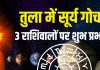 Surya Gochar in libra 2025 positive effects | October sun transit zodiac predictions horoscope | तुला में सूर्य गोचर, 3 राशिवालों पर होंगे शुभ प्रभाव!