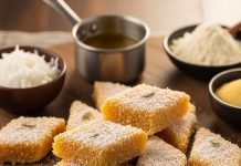 Coconut Mysore Pak recipe। जालीदार मैसूर पाक बनाने की रेसिपी