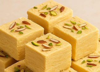 How to make sonpapdi at home recipe । घर पर सोनपापड़ी कैसे बनाएं जानें रेसिपी विधि