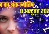 Aaj ka ank Jyotish 8 October 2025 | मूलांक 1 वालों को खोई संपत्ति मिलेगी वापस, इनके लिए शारीरिक संबंध होगा दुखदायी