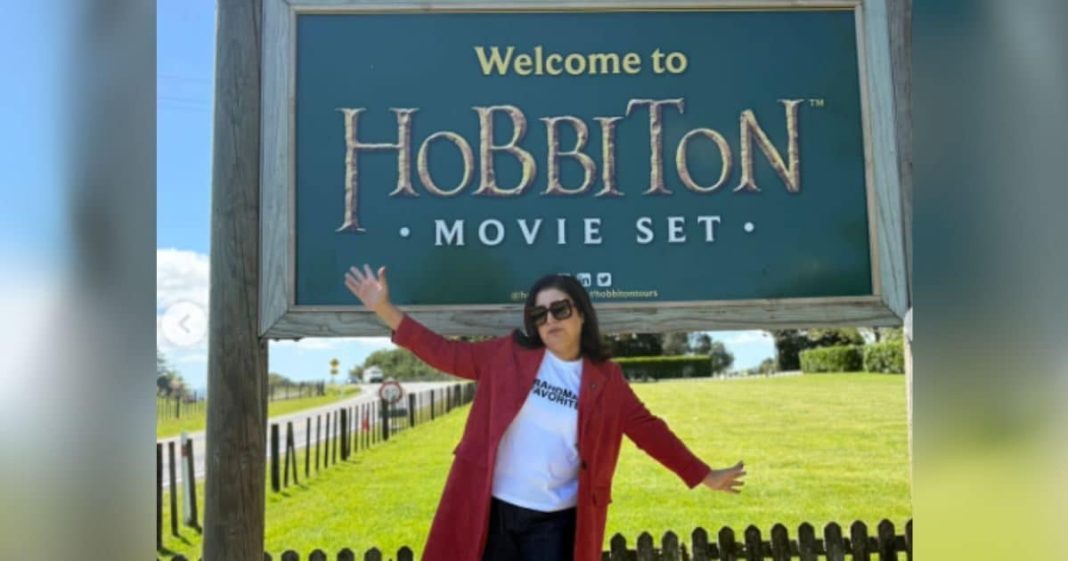 Farah Khan New Zealand trip। फराह खान ने घूमा न्यूजीलैंड का हॉबिटन मूवी सेट