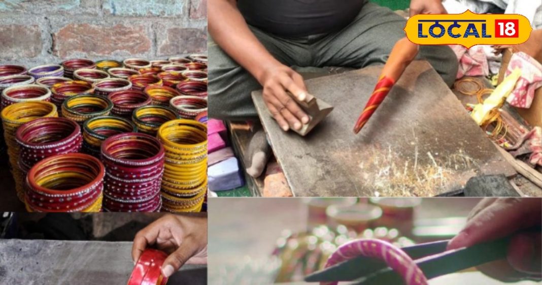 हैदराबाद लाड बाजार में लाख की चूड़ियों का लाइव निर्माण ट्रेंडिंग