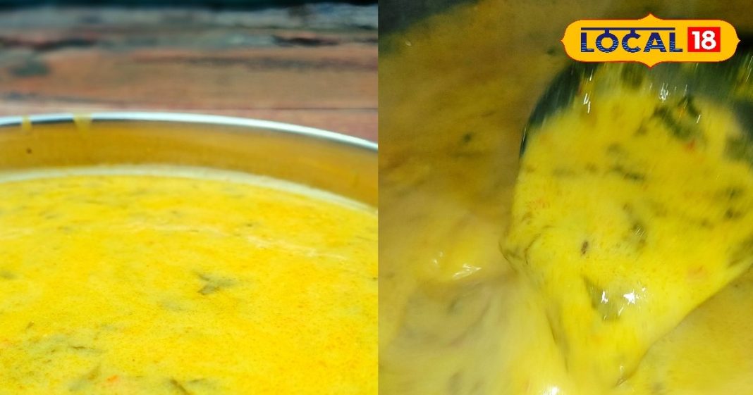 Bathua Kadhi | Winter Special Dish | Rajasthani Cuisine | Desi Traditional Food | Village Food Culture | Bathua Recipe | Winter Kadhi Taste