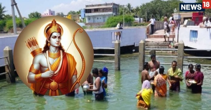Lord Rama himself pran pratishtha of Navagraha in ocean at