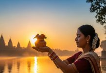 Surya Arghya after sunrise। सूर्य देव को अर्घ्य देने की विधि