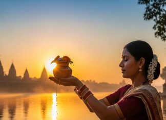 Surya Arghya after sunrise। सूर्य देव को अर्घ्य देने की विधि