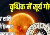 Surya Gochar in vrishchik rashi 2025 negative zodiac impacts | Surya Gochar ka ashubh prabhav | Surya Gochar november 2025 horoscope predictions | वृश्चिक में सूर्य गोचर का राशियों पर नकारात्मक प्रभाव