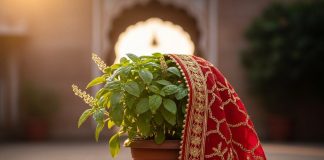 Tulsi Vivah date 2025। क्यों तुलसी माँ को नहीं चढ़ाएं लाला चुनरी ?