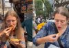 American girl eats Indian food viral video । अमेरिकन लड़की ने चखा भारतीय स्ट्रीट फूड, वीडियो हुआ वायरल
