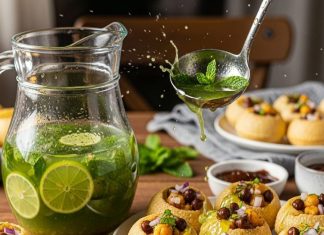 Pudina Pani Puri Recipe। घर पर पानी पूरी बनाने की रेसिपी