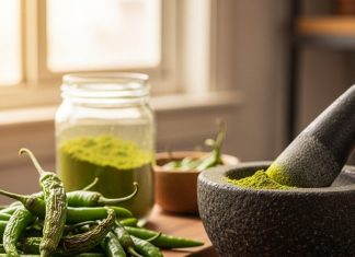 Homemade green chili powder। घर पर हरि मिर्च पाउडर बनाने का तरीका