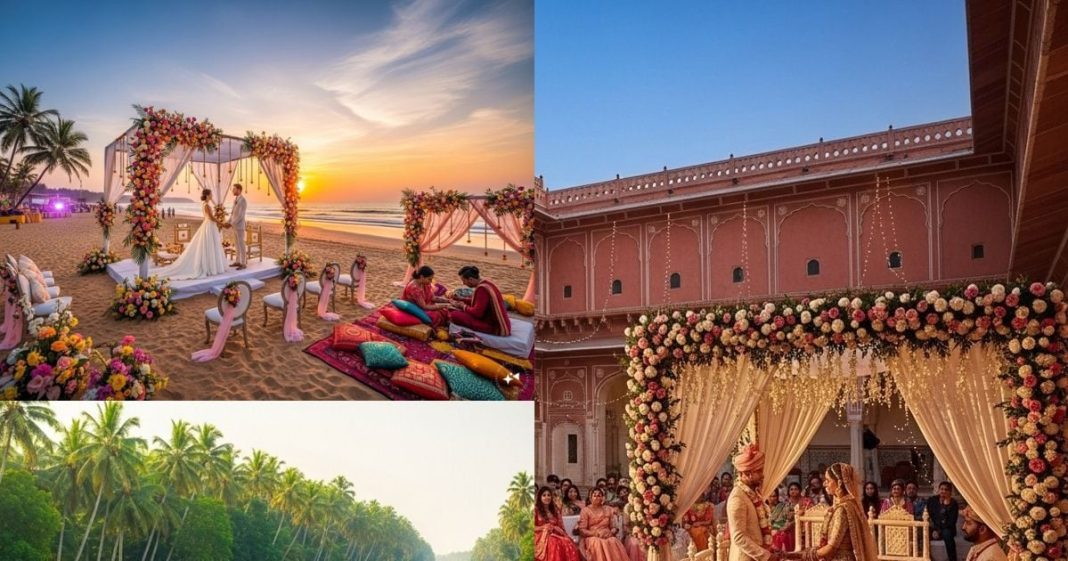 destination wedding best for photoshoot and budget friendly: भारत में डेस्टिनेशन वेडिंग के लिए टॉप जगहें: उदयपुर, गोवा, जयपुर