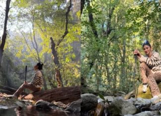 Mouni roy in Nainital for trekking। मौनी रॉय का जंगल ट्रेकिंग और BRIJ Hotels में लग्जरी स्टे