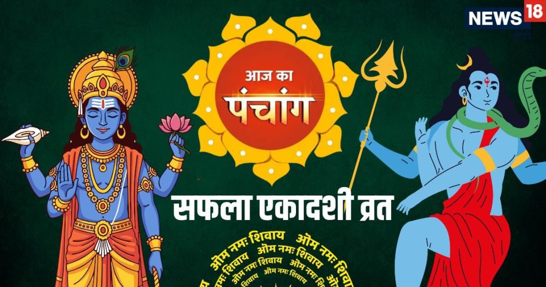 Aaj Ka Panchang 15 December 2025 | Margashirsha Saphala Ekadashi vrat Panchang 2025 | सफला एकादशी व्रत आज पंचांग | पंचांग से देखें आज का शुभ मुहूर्त, दिशाशूल, राहुकाल, चौघड़िया