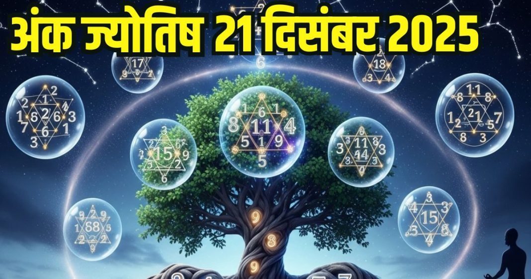 Numerology horoscope Today 21 December 2025 Aaj ka ank Jyotish | 21 दिसंबर 2025 का अंक ज्योतिष