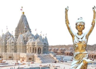 akshardham snowfall pictures| baps swaminarayan akshardham usa snowfall| विश्व का सबसे बड़ा हिंदू मंदिर| अक्षरधाम में बर्फबारी