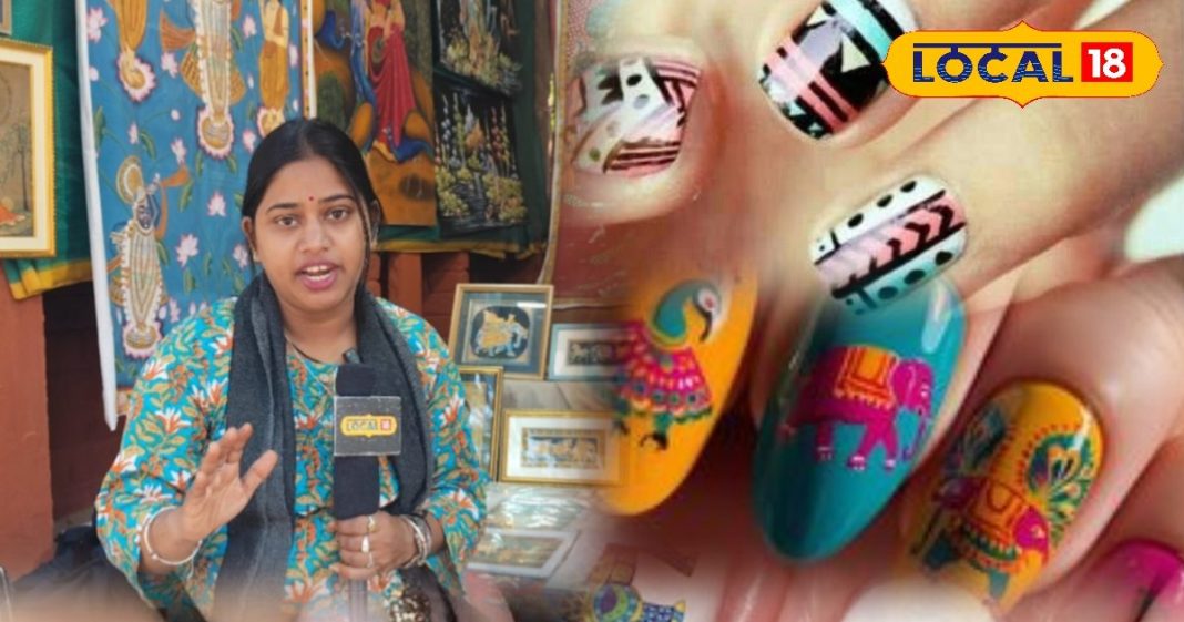 Rajasthan miniature art | Nail miniature painting | Traditional Rajasthani artwork | Miniature art on nails | Rajasthan tourism attraction | Nail art Rajasthan style