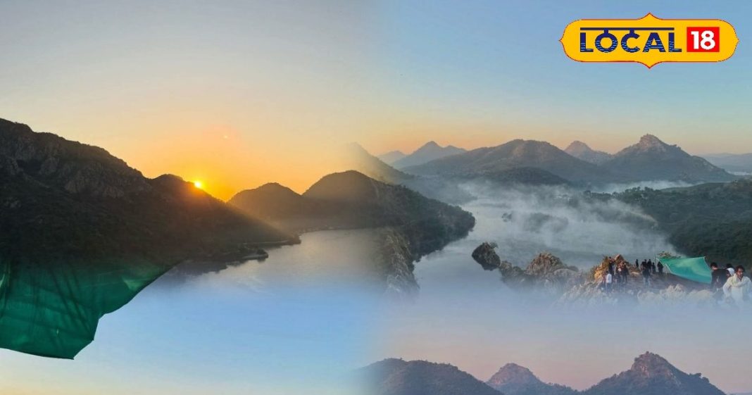 बाहुबली हिल्स से दिखा कश्मीर सा नजारा, मानो जमीन पर उतर आए हो बादल; सर्दियों में उदयपुर हुआ और भी हसीन