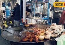 Chhapra Thana Chowk chicken litti homemade taste attracts crowd