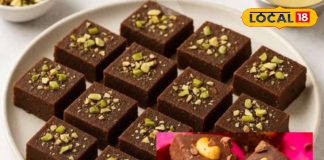 Christmas Special Recipe | Chocolate Barfi Recipe | Easy Christmas Dessert | No Bake Chocolate Barfi | Festive Sweet Recipe | Christmas Party Dessert | Chocolate Mithai Recipe