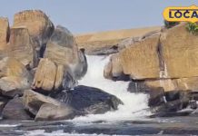 नए साल पर अंबाघाघ जलप्रपात में सैलानियों की भीड़, खूबसूरती का आनंद