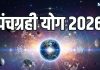 Panchgrahi yog 2026 Negative rashifal Effect | surya mangal budh shukra Chandra yuti in makar rashi forming panchgrahi yog 2026 | साल 2026 में शनि की राशि में पांच बड़े ग्रहों की युति, मिथुन समेत इन 6 राशियों वाले धन समेत हर मामले में रहें सावधान