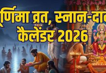 Purnima 2026 List In hindi | naye saal ki pehli purnima kab hai sharad purnima | vrat snan daan date calendar 2026 | पूर्णिमा व्रत, स्नान -दान कैलेंडर 2026