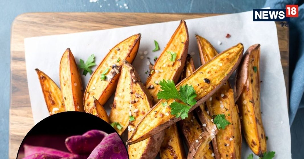 बच्चों के लिए हेल्दी स्वीट पोटैटो वेजेस रेसिपी और स्नैक तरीका