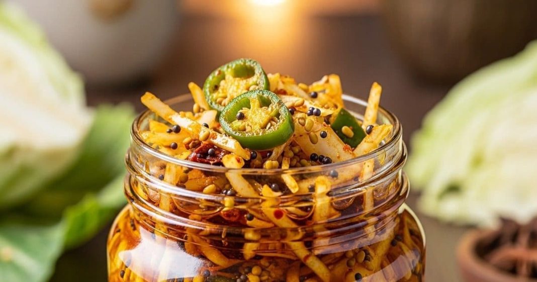 Easy homemade cabbage pickle recipe। पत्तागोभी का अचार कैसे बनाएं