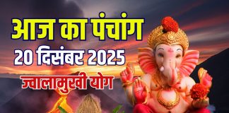 aaj ka panchang 20 december 2025 shubh muhurat jwalamukhi yog | shaniwar vrat amavasya shubh muhurat jwalamukhi yog shami puja ashubh samay disha shool | आज का पंचांग, 20 दिसंबर 2025 ज्वालामुखी योग