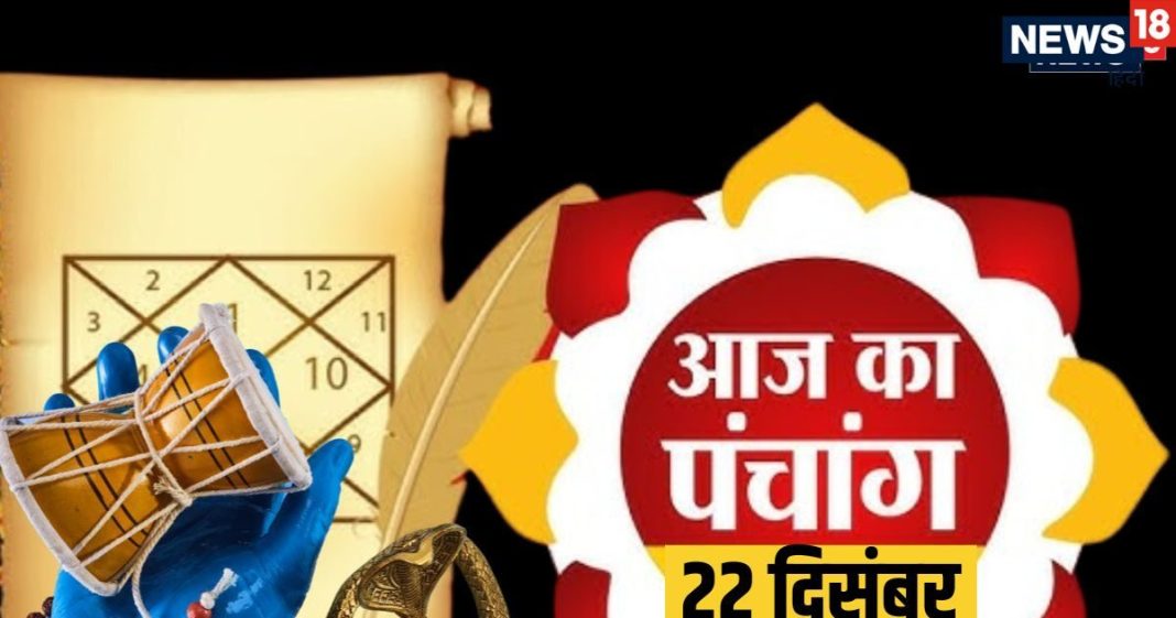 aaj ka panchang 22 December 2025 monday | paush Dwadashi Tithi 2025 Shiv parwati puja Aaj Ka Panchang | आज का पंचांग 22 दिसंबर 2025 शिव-पार्वती पूजा
