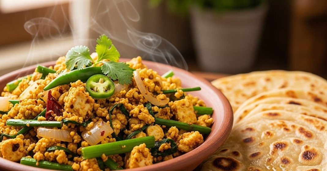 Spring Onion Paneer Bhurji। पनीर-प्याज भुर्जी रेसिपी