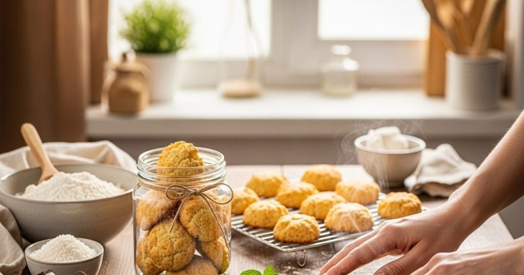 Homemade coconut biscuit recipe। होममेड कोकोनट बिस्किट रेसिपी