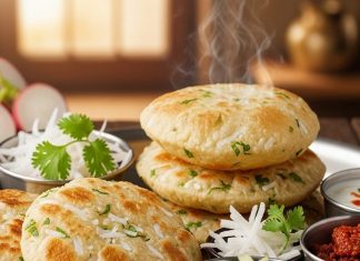 Rice flour puri recipe। चावल मूली की पूरी