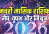 january 2026 monthly horoscope aries taurus gemini | january masik rashifal mesh vrishabh mithun | new year 1st month zodiac predictions | 2026 जनवरी मासिक राशिफल मेष, वृषभ और मिथुन