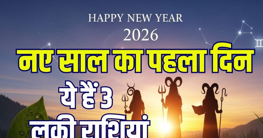 new year 2026 1st january horoscope 3 lucky zodiac signs predictions | naye saal ka pehla din kaisa hoga |