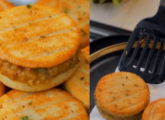 Suji Grill Burger रेसिपी, घर पर बनाएं हेल्दी और टेस्टी सूजी बर्गर.