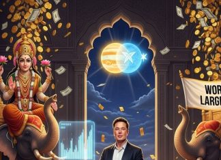 elon musk spacex ipo june 2026 gajalakshmi rajyog made by jupiter venus conjunction positive effects as per astrology | गजलक्ष्मी राजयोग में एलन मस्क ला रहे दुनिया का सबसे बड़ा आईपीओ, करेगा और मालामाल! जानें गुरु-शुक्र की युति का क्या होगा शुभ प्रभाव