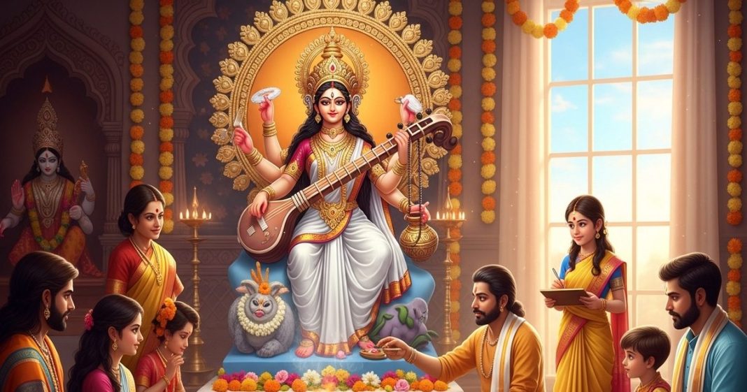 Maa Saraswati Aarti Lyrics: सरस्वती पूजा के समय करें यह आरती, ओम जय सरस्वती माता, जय जय सरस्वती माता