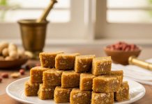 Peanut Barfi: मूंगफली की टेस्टी बर्फी रेसिपी घर पर बनाएं स्वाद और सेहत के साथ.