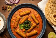 गट्टे की सब्ज़ी रेसिपी: दही बेसन और मसालों से असली राजस्थानी स्वाद.