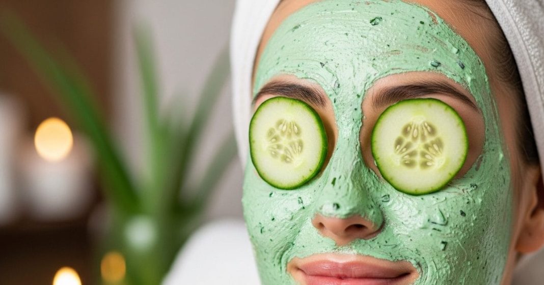DIY cucumber face mask। खीरा एलोवेरा फेस मास्क