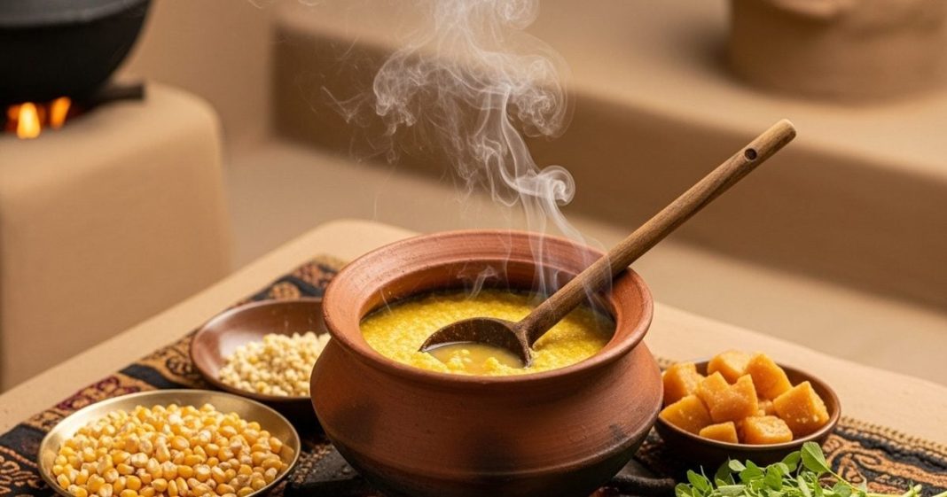 मक्के की राब रेसिपी राजस्थान का पारंपरिक पौष्टिक भोजन बनाने की विधि.